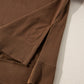 Side Slit Round Neck Long Sleeve Top and Pants Set