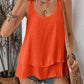 Layered Scoop Neck Wide Strap Tank
