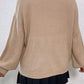 Floral Applique Drop Shoulder Open Front Cardigan