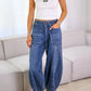 Drawstring Jeans with Pockets