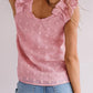 Full Size Swiss Dot V-Neck Tank