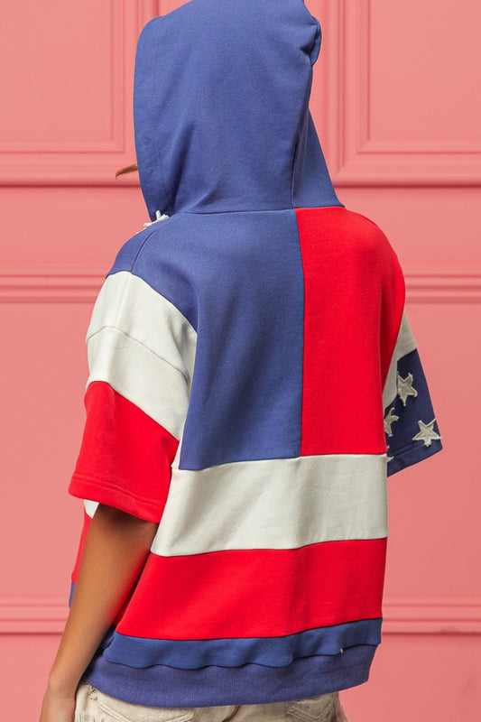 BiBi American Flag Theme Hoodie - Brand BiBi