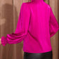 Frill Tied Lantern Sleeve Blouse