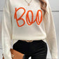 BOO Round Neck Long Sleeve Sweater