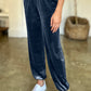 Pocketed Elastic Waist Joggers