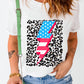 Graphic Round Neck Short Sleeve T-Shirt