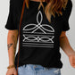 Full Size Graphic Round Neck Short Sleeve T-Shirt