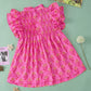 Full Size Ruffled Printed Mock Neck Cap Sleeve Blouse