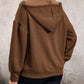 Drawstring Dropped Shoulder Long Sleeve Hoodie