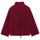 Turtleneck Zip Up Long Sleeve Plush Jacket
