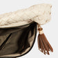 Fame Tassel Detail Weave Semi Circle Bag