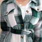 FAM-FAM Tied Plaid Button Up Shacket
