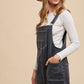 Annie Wear Wide Strap Denim Overall Dress with Pockets