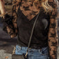 Surplice Cami and Lace Long Sleeve Cover Up Set