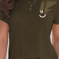Smile Graphic Round Neck Short Sleeve T-Shirt