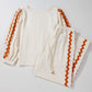 Round Neck Long Sleeve Top and Drawstring Pants Set