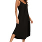 V-Neck Midi Lounge Dress