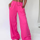 Elastic Waist Wide Leg Pants