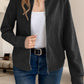 Baseball Collar Zip Up Long Sleeve Jacket