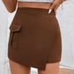 Pocketed High Waist Shorts