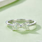 1 Carat Moissanite 925 Sterling Silver Bow Ring