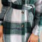 FAM-FAM Tied Plaid Button Up Shacket