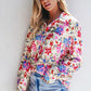 Floral Collared Neck Long Sleeve Shirt