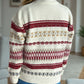 Geometric Round Neck Long Sleeve Sweater