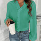 Ruffled V-Neck Long Sleeve Blouse