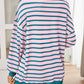 Lovelet Striped Contrast Long Sleeve Sweatshirt