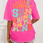 SUN SHINE ON MY MIND Round Neck T-Shirt