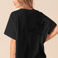 BiBi Sequin Bow Patch Short Sleeve T-Shirt - Brand BiBi