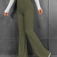 Ribbed High Waist Bootcut Pants