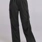 Elastic Waist Wide Leg Pants with Pockets