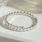 Stainless Steel Inlaid Zircon Bracelet