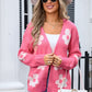 Angel Wings Flower Open Front Long Sleeve Cardigan