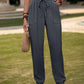 Textured High Waist Joggers