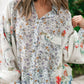 Floral Collared Neck Long Sleeve Shirt