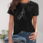 Full Size Graphic Round Neck Short Sleeve T-Shirt