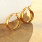 18K Gold-Plated Titanium Steel Huggie Earrings