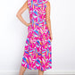 Be Stage Print Ruffled Midi Dress with Pockets