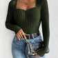 Ribbed Long Sleeve T-Shirt