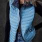 Pocketed Zip Up Vest Coat