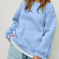 Round Neck Dropped Shoulder Long Sleeve Sweatshirt