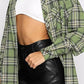 Full Size Plaid Collared Neck Long Sleeve Shirt