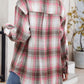 Plaid Collared Neck Long Sleeve Shirt