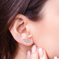 All You Need Moissanite Platinum-Plated Earrings