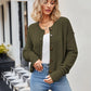 Button Down Exposed Seam Cardigan