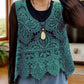 Cutout Scoop Neck Sleeveless Knit Cover Up