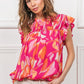 BiBi Smocked Yoke Ruffled Floral Top - Brand BiBi